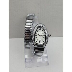 Marlen Keller Snake Bracelet Watch Wrap Coil Bangle Rhinestone New Battery M1856